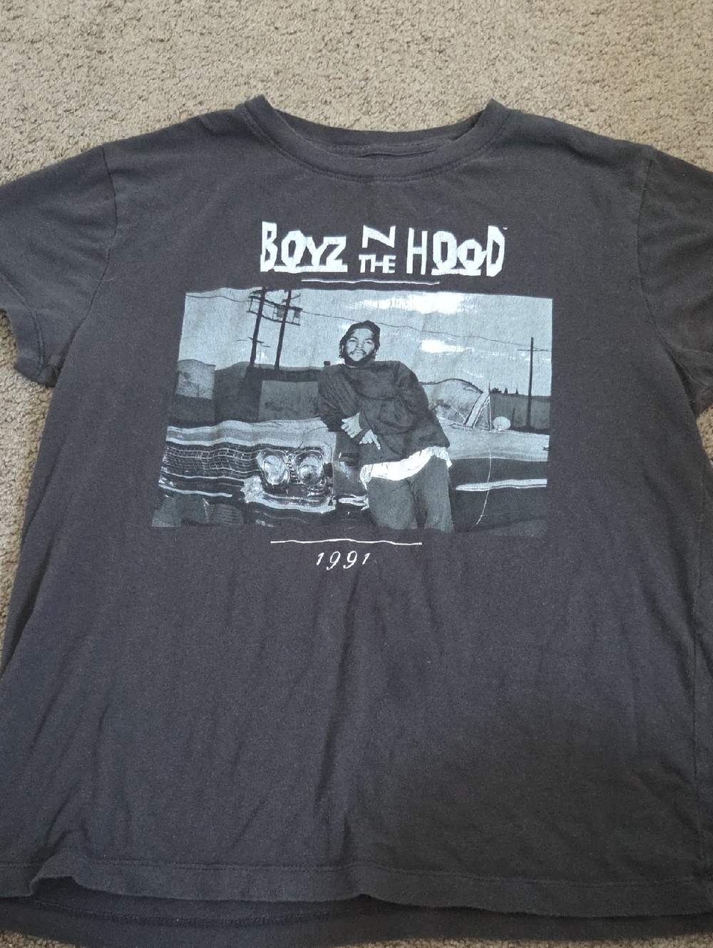 MAD Engine Black and White Boaz N The Hood Graphic Tee